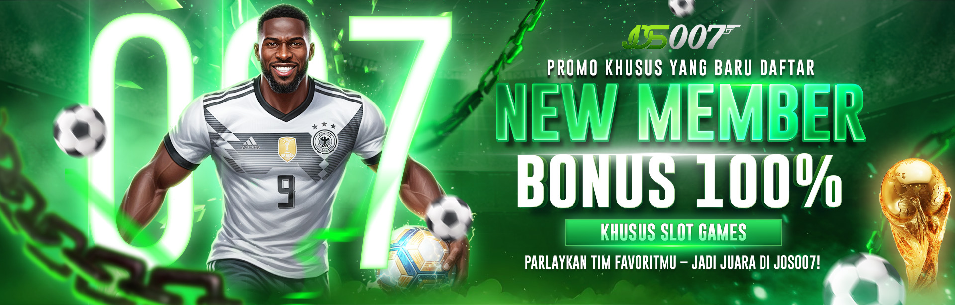 BONUS NEWMEMBER SLOT 100% JOS007
