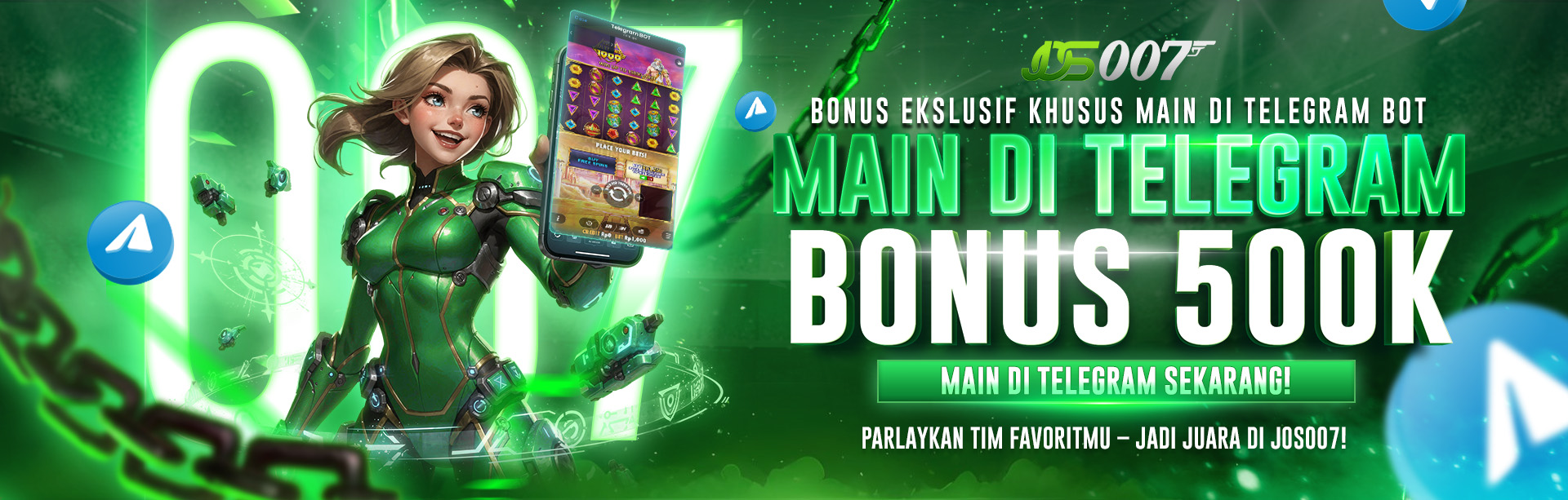 BONUS EKSKLUSIF TELEGRAM 100%