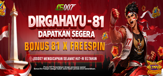 BONUS FREESPIN KEMERDEKAAN 2026 JOS007