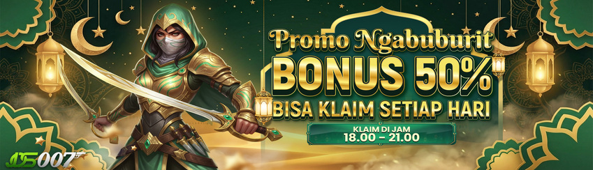 BONUS NGABUBURIT 50%