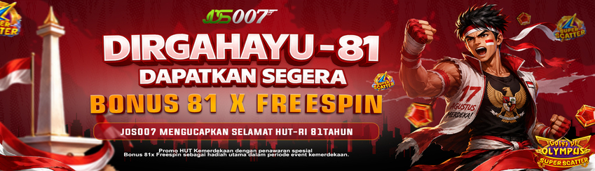 BONUS FREESPIN KEMERDEKAAN 2026 JOS007
